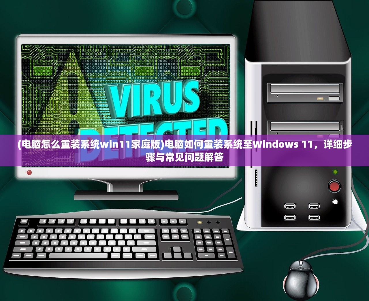 (电脑怎么重装系统win11家庭版)电脑如何重装系统至Windows 11，详细步骤与常见问题解答