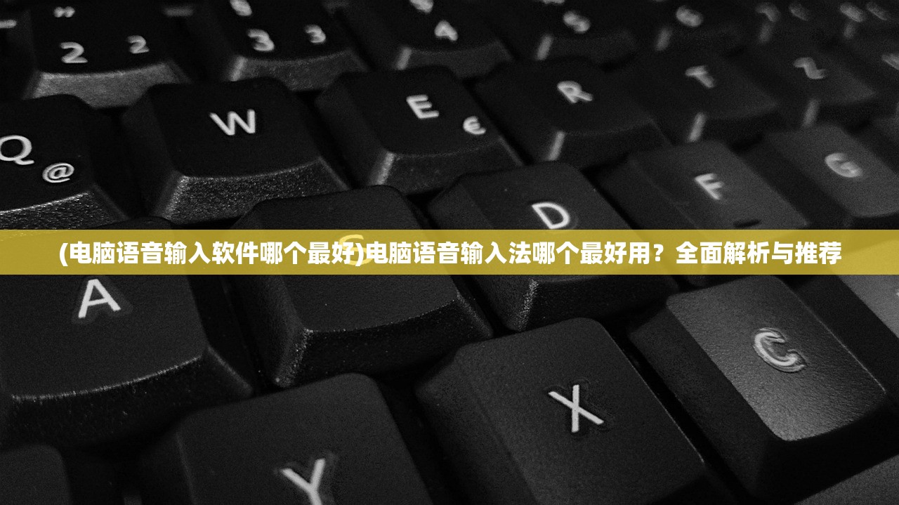 (电脑语音输入软件哪个最好)电脑语音输入法哪个最好用？全面解析与推荐