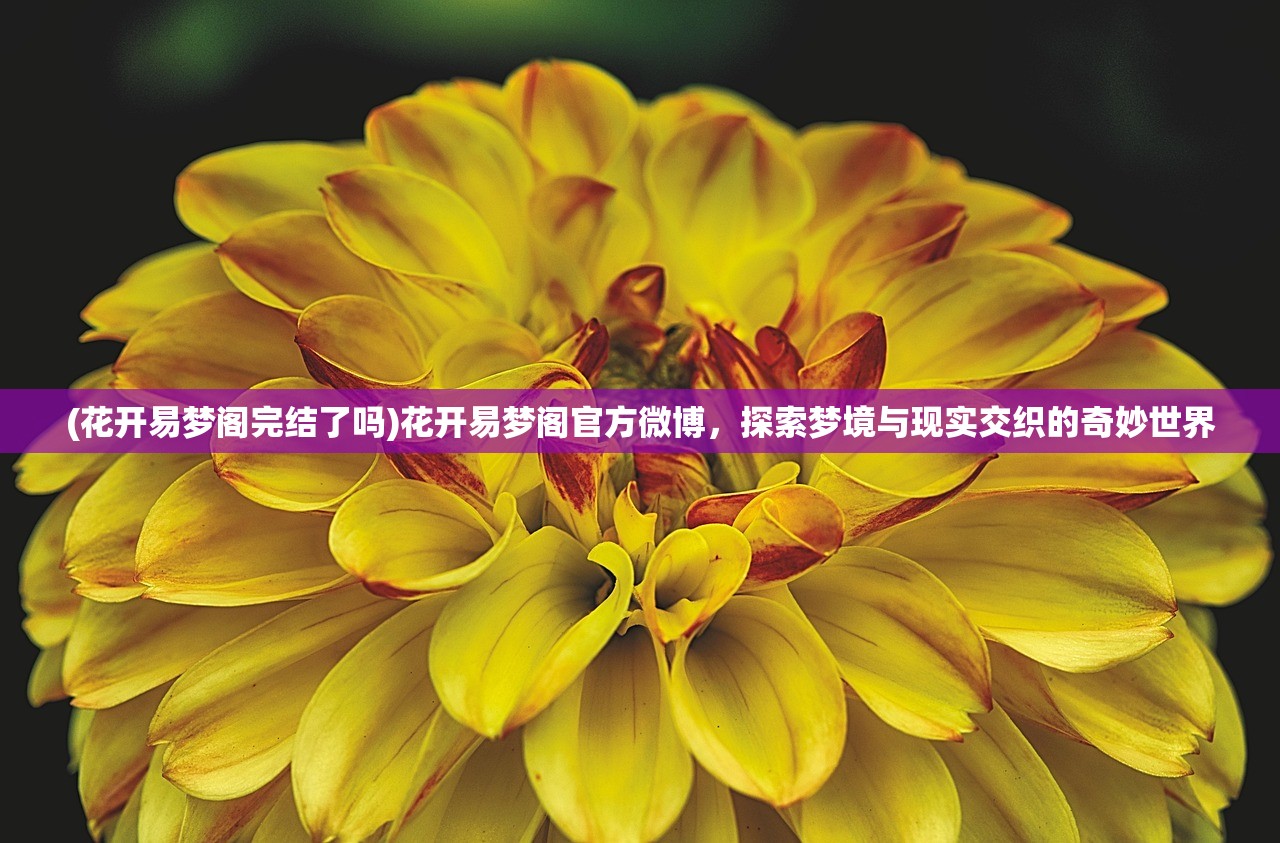 (花开易梦阁完结了吗)花开易梦阁官方微博，探索梦境与现实交织的奇妙世界