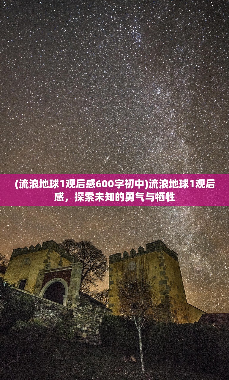 (流浪地球1观后感600字初中)流浪地球1观后感，探索未知的勇气与牺牲