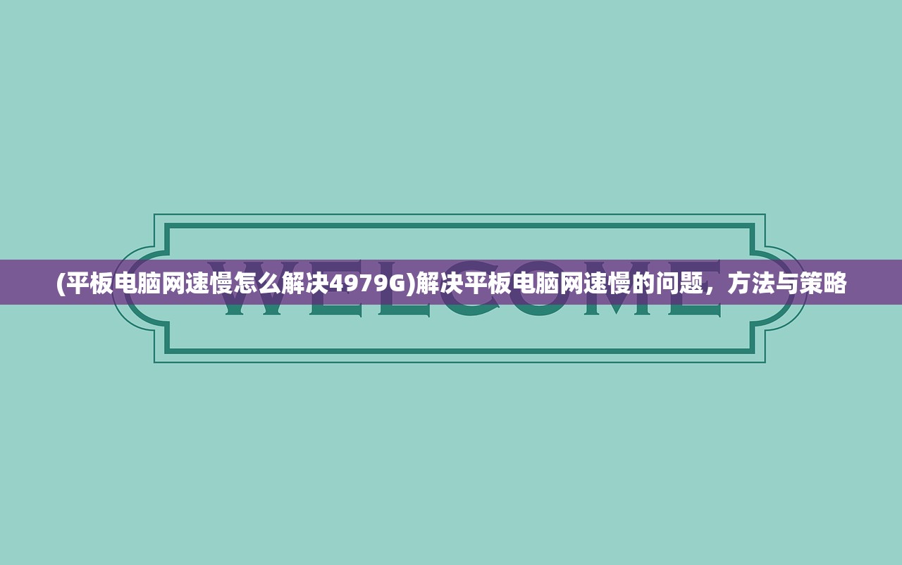 (平板电脑网速慢怎么解决4979G)解决平板电脑网速慢的问题，方法与策略