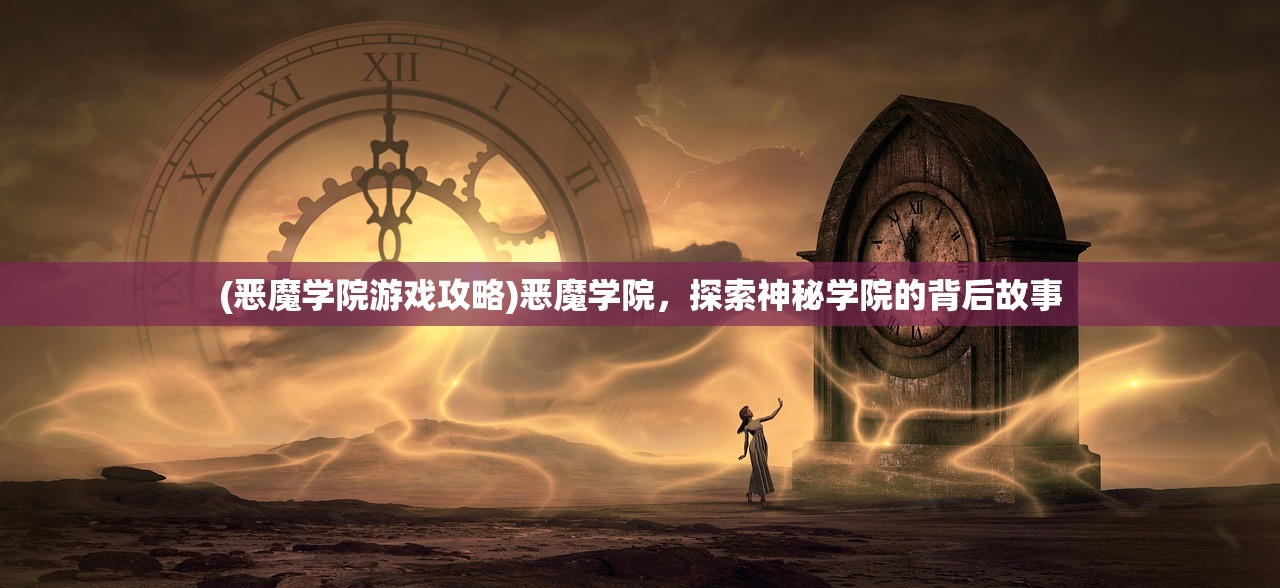 (恶魔学院游戏攻略)恶魔学院，探索神秘学院的背后故事