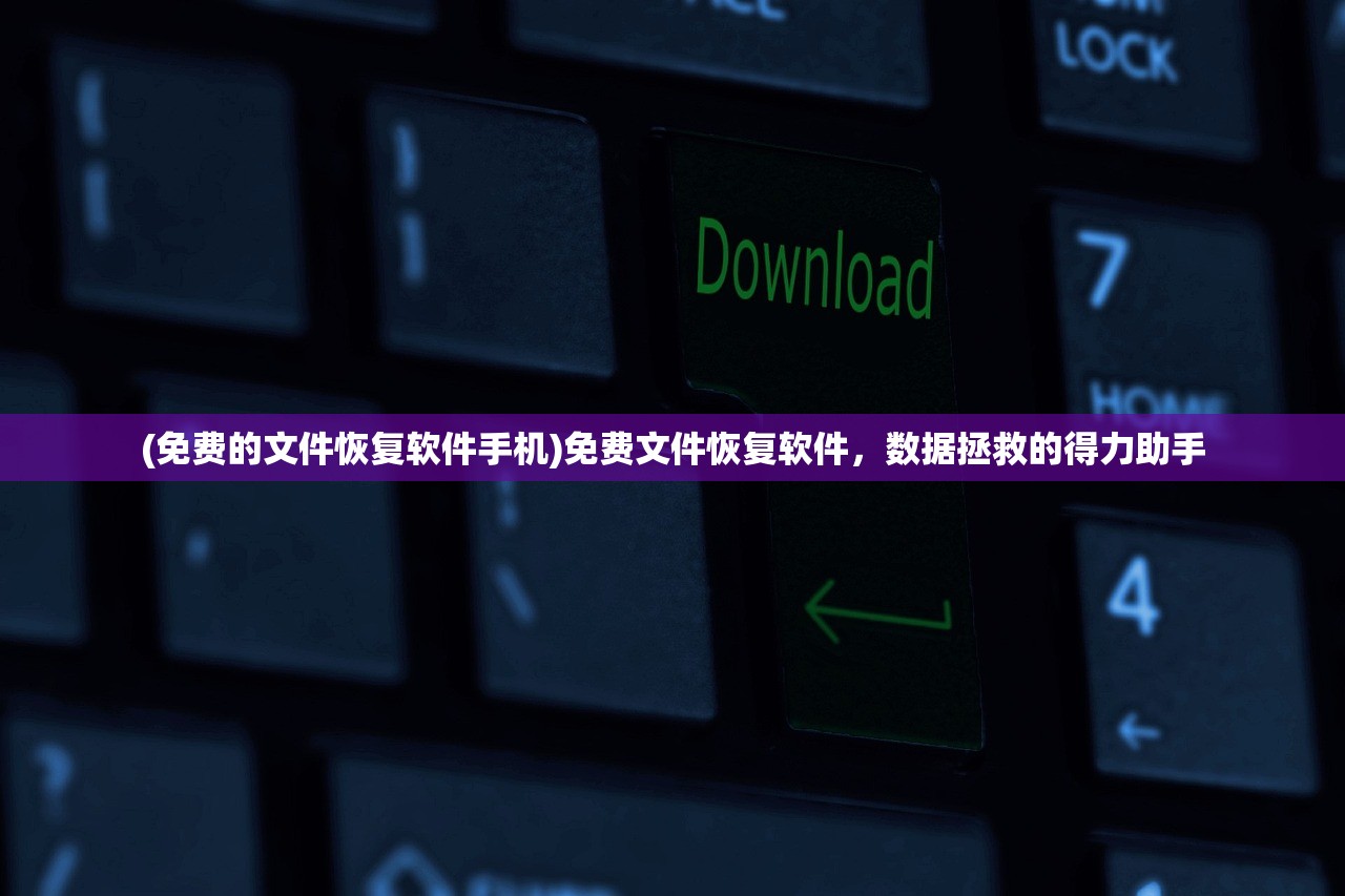 (免费的文件恢复软件手机)免费文件恢复软件，数据拯救的得力助手