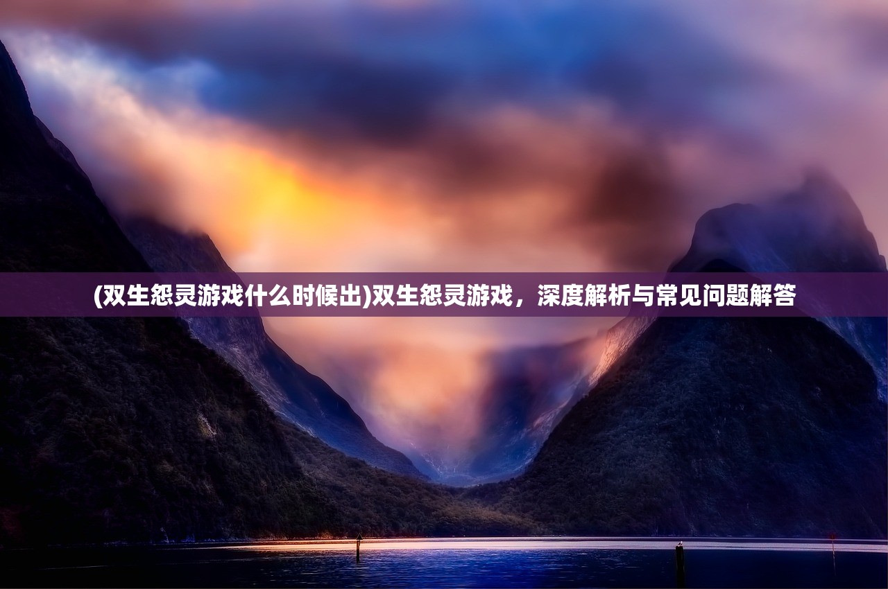 (双生怨灵游戏什么时候出)双生怨灵游戏，深度解析与常见问题解答