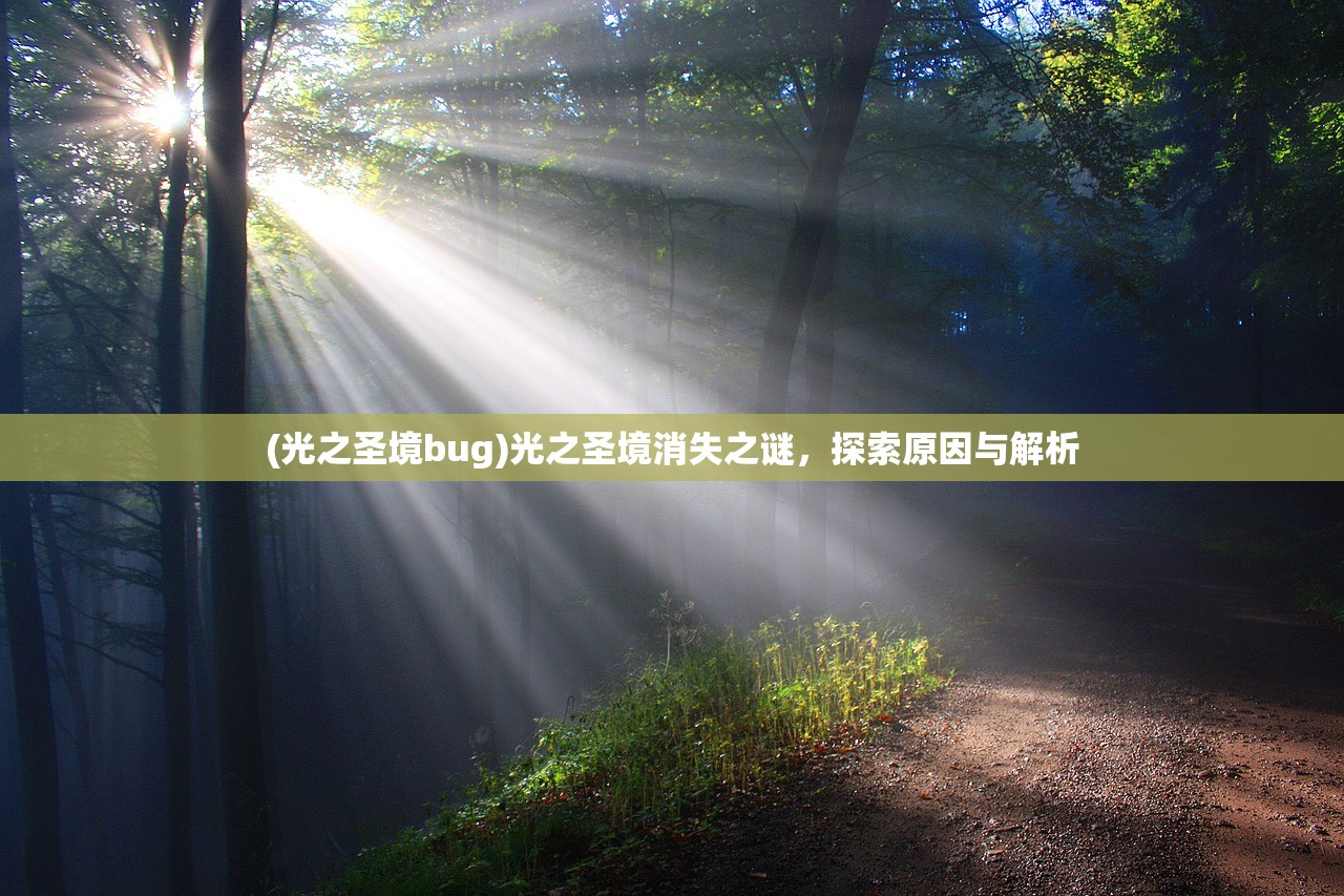 (光之圣境bug)光之圣境消失之谜，探索原因与解析