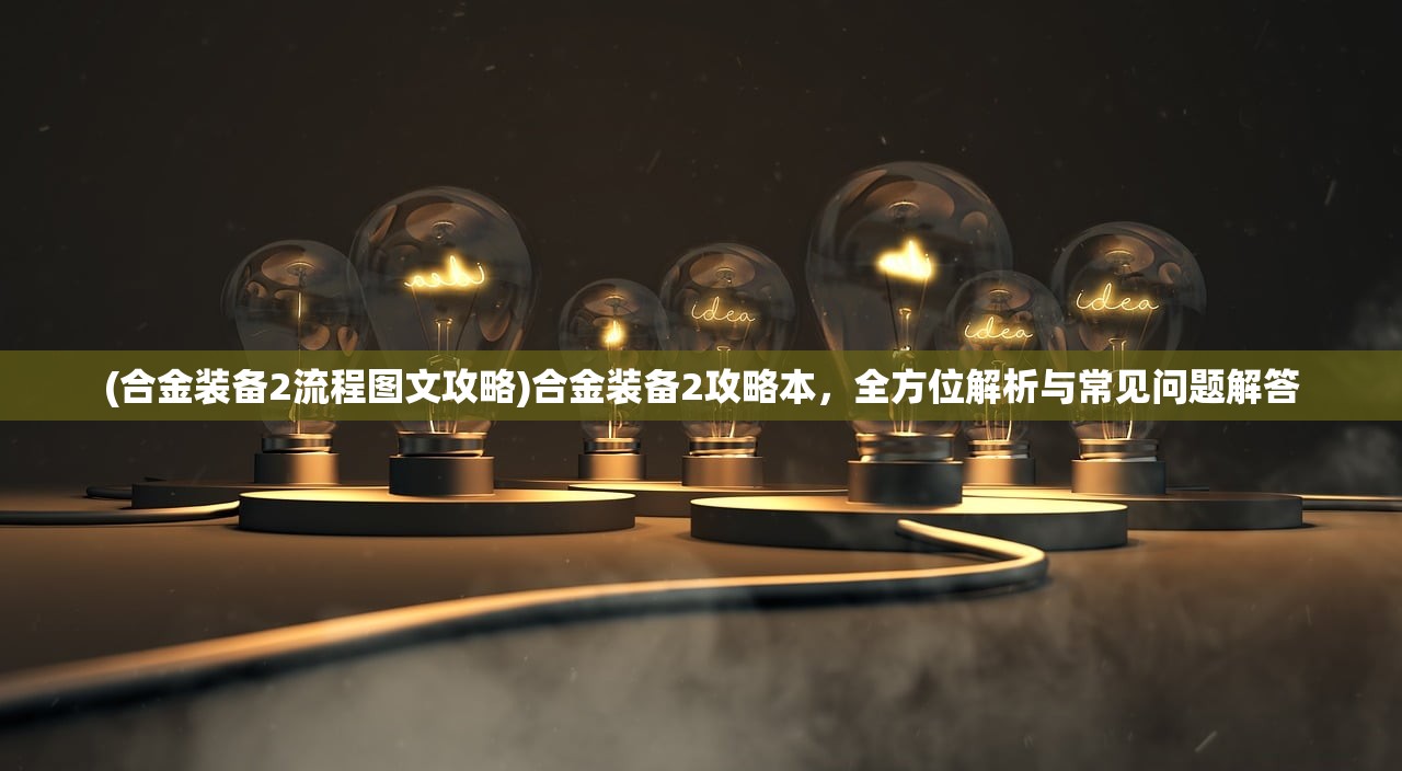 (合金装备2流程图文攻略)合金装备2攻略本，全方位解析与常见问题解答