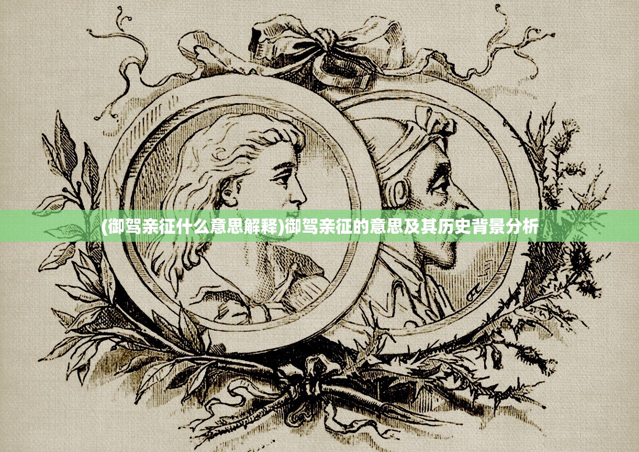 (御驾亲征什么意思解释)御驾亲征的意思及其历史背景分析