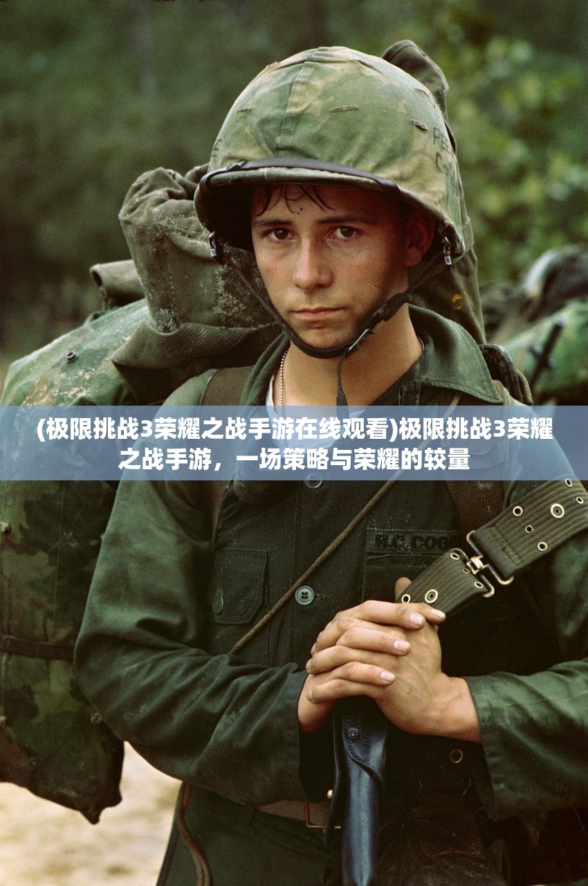(极限挑战3荣耀之战手游在线观看)极限挑战3荣耀之战手游，一场策略与荣耀的较量