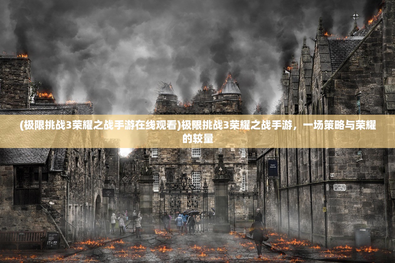 (极限挑战3荣耀之战手游在线观看)极限挑战3荣耀之战手游，一场策略与荣耀的较量