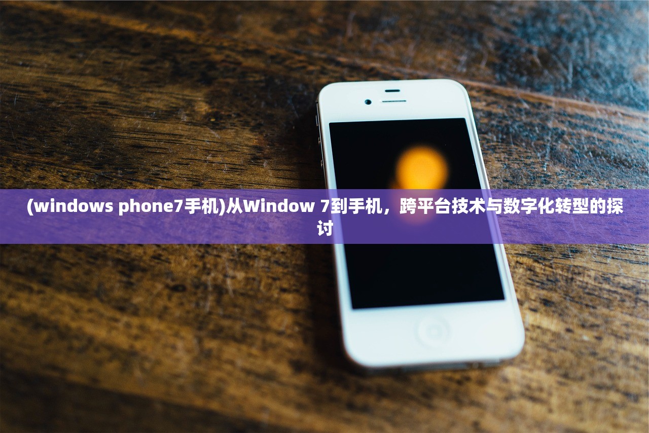 (windows phone7手机)从Window 7到手机，跨平台技术与数字化转型的探讨