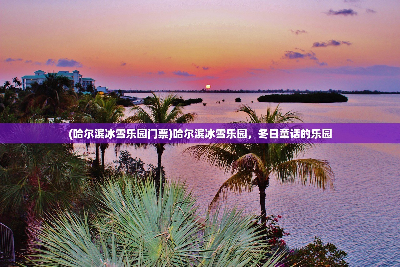 (哈尔滨冰雪乐园门票)哈尔滨冰雪乐园，冬日童话的乐园