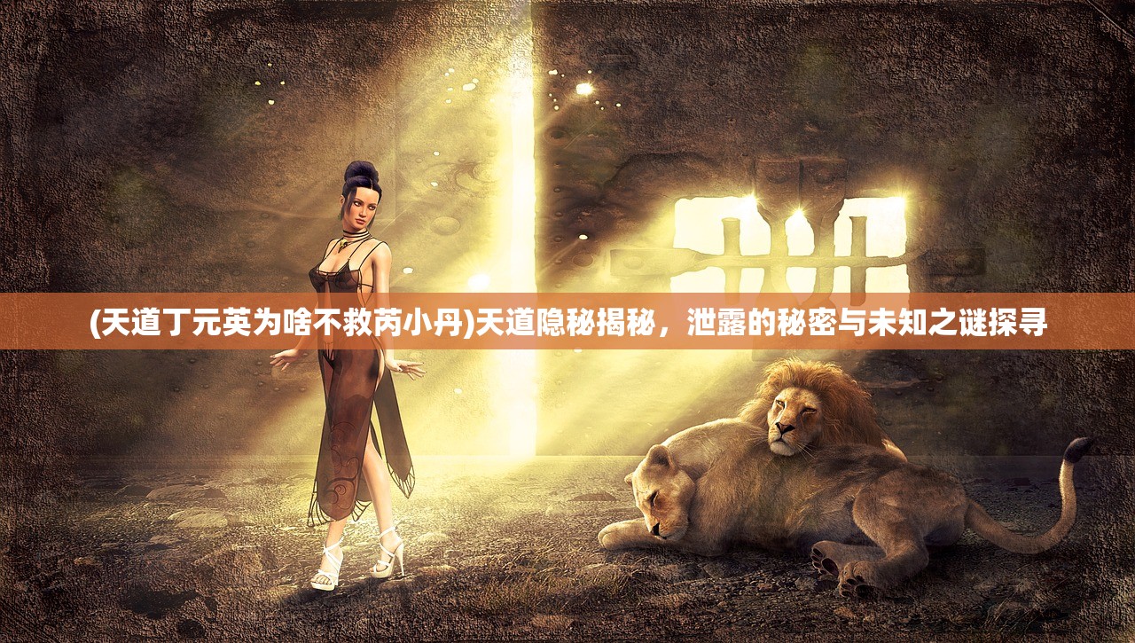 (天道丁元英为啥不救芮小丹)天道隐秘揭秘，泄露的秘密与未知之谜探寻