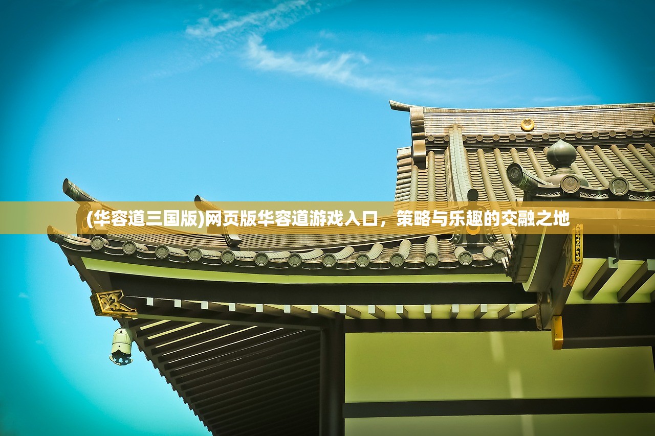 (华容道三国版)网页版华容道游戏入口，策略与乐趣的交融之地
