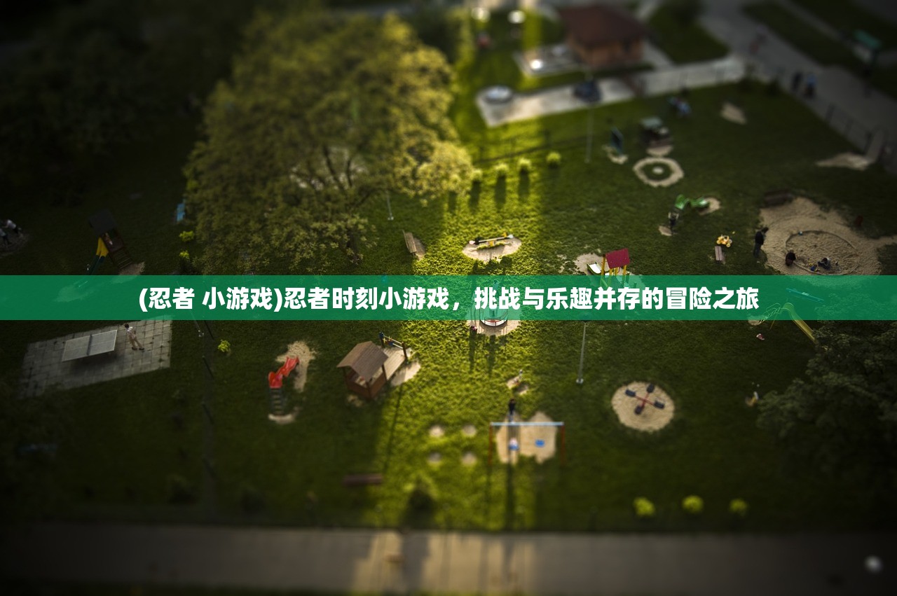 (忍者 小游戏)忍者时刻小游戏，挑战与乐趣并存的冒险之旅