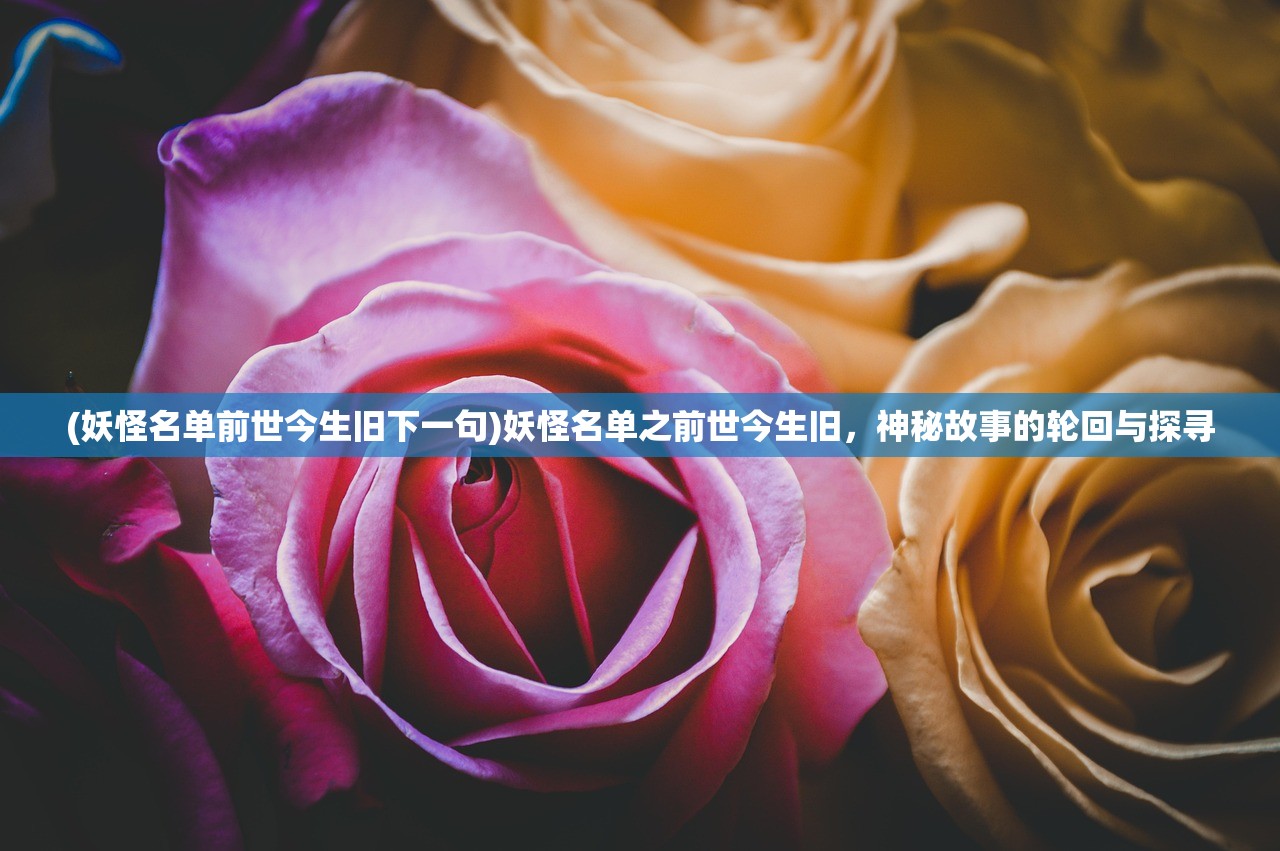 (妖怪名单前世今生旧下一句)妖怪名单之前世今生旧，神秘故事的轮回与探寻