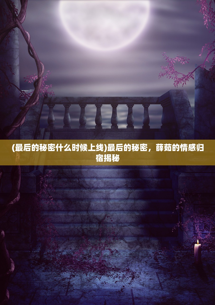 (最后的秘密什么时候上线)最后的秘密，薛茹的情感归宿揭秘