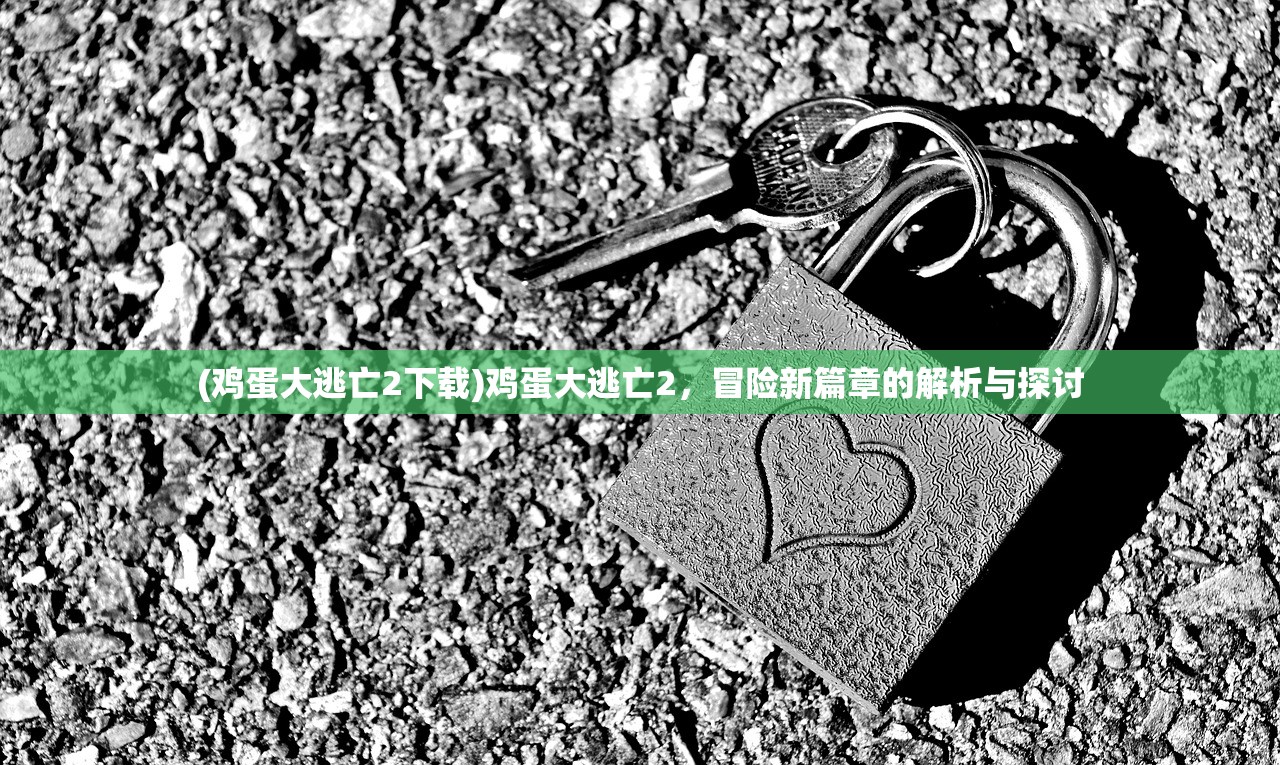 (鸡蛋大逃亡2下载)鸡蛋大逃亡2，冒险新篇章的解析与探讨
