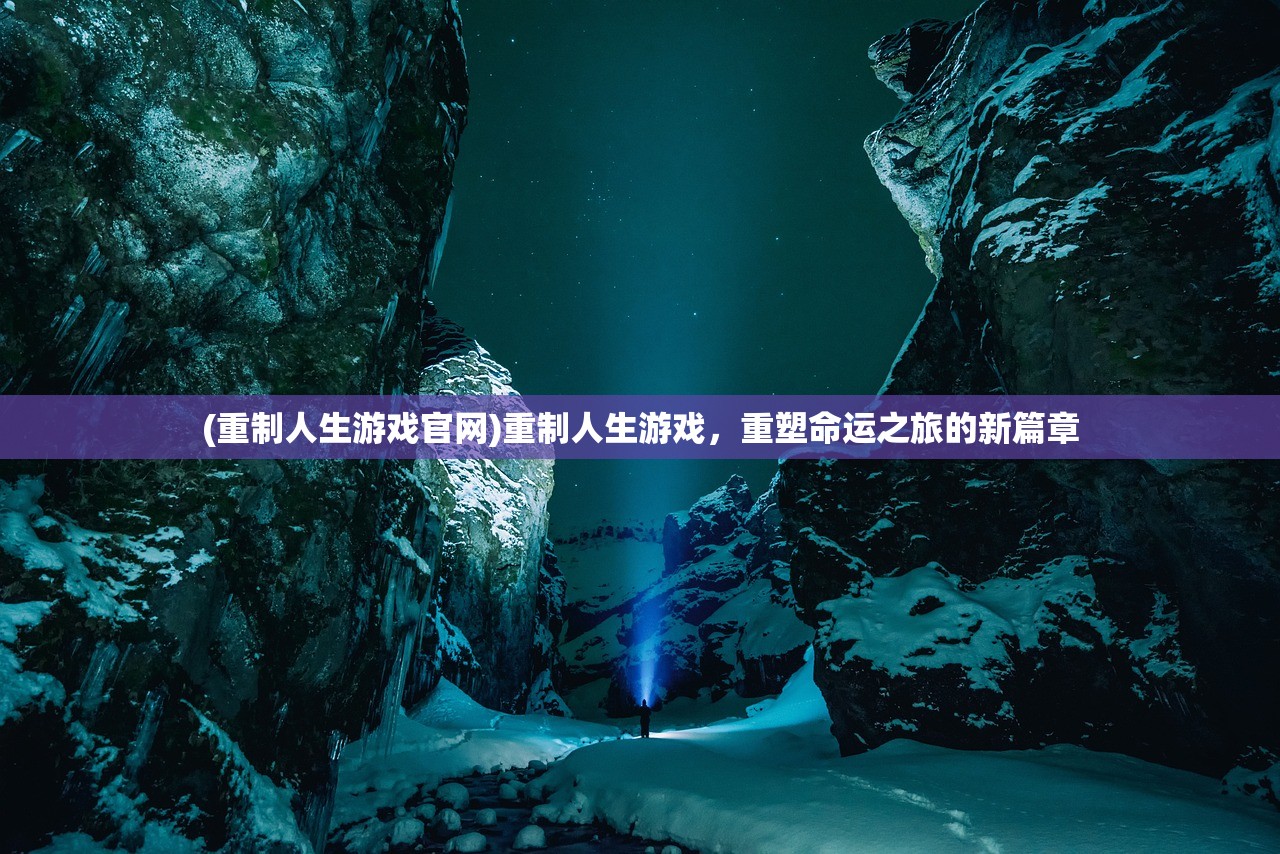 (重制人生游戏官网)重制人生游戏，重塑命运之旅的新篇章