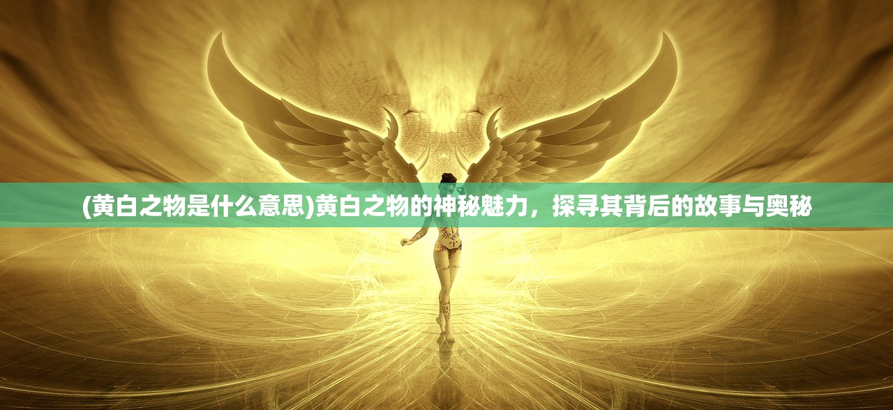 (黄白之物是什么意思)黄白之物的神秘魅力，探寻其背后的故事与奥秘